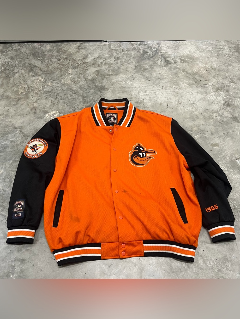 VTG Baltimore Orioles MLB Carl Banks G-III Cooperstown 1966 Champs XXL Jacket